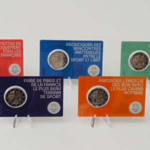 5 COINCARDS FRANKREICH 2022 Paris Olympiade 2024