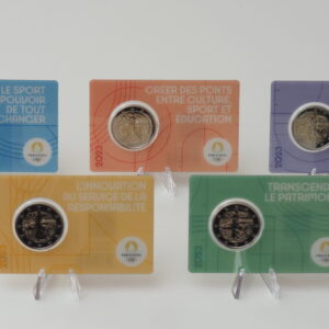 5 COINCARDS FRANKREICH 2023 Paris Olympiade 2024