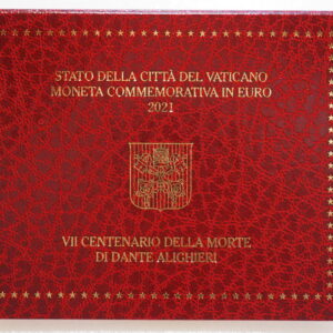 2 EURO VATIKAN 2021 DANTE ALIGHIERI im Folder